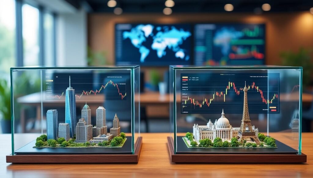 découvrez l'analyse comparative des etf s&p 500 et stoxx 600, leur prime américaine, leur composition détaillée, et les cycles de marché associés pour optimiser vos investissements.